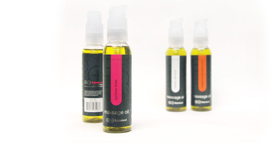 Packaging design for Babeland Massage items