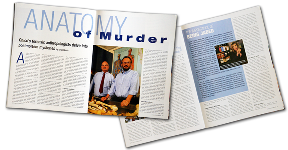 Art direction and layout for California State University, Chico alumni magazine. Feature article.