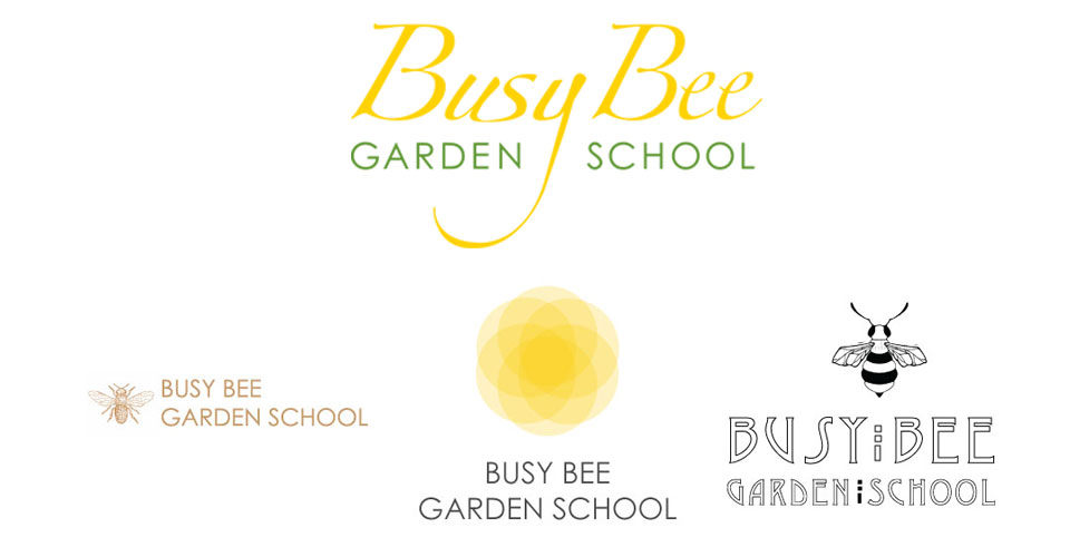 Identity design for Busy Bee Garden School, logo